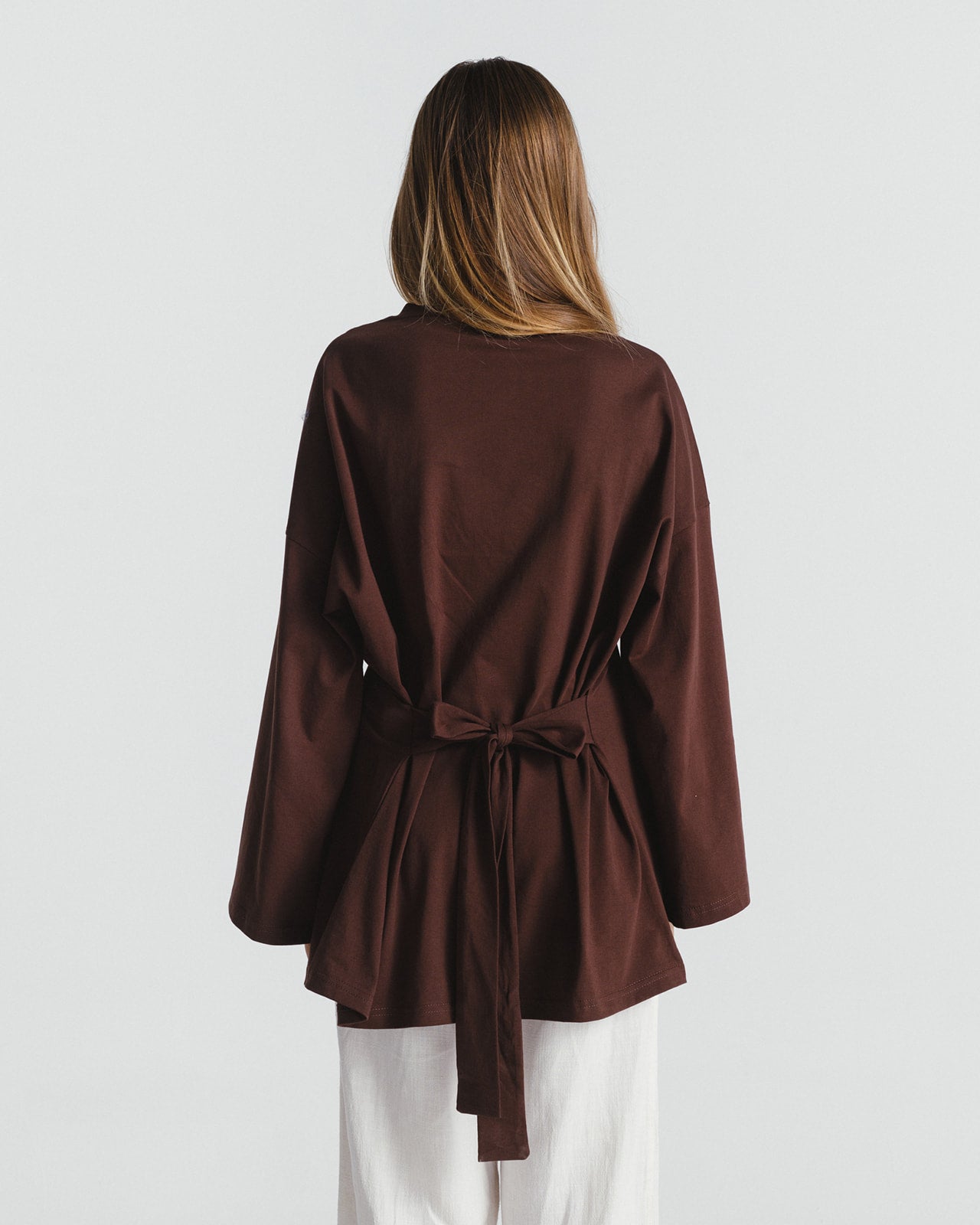 "غرام" BLOUSE IN BROWN