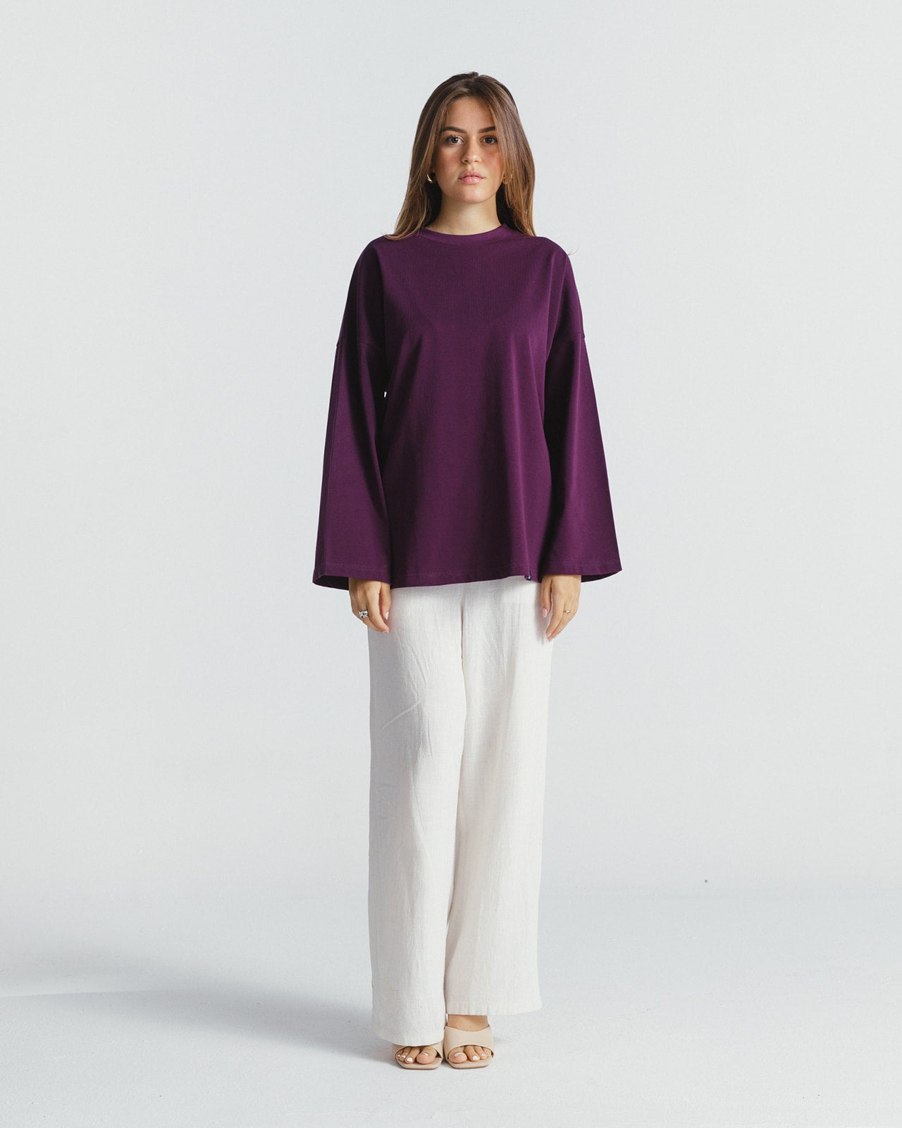 "عزيزة" BLOUSE IN PURPLE