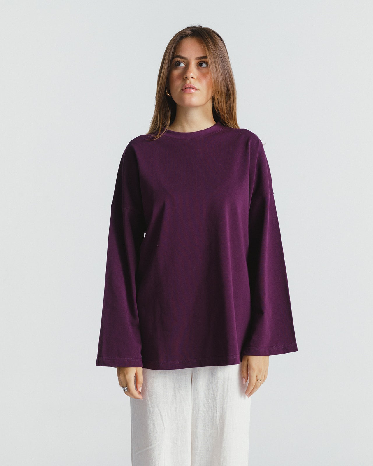 "عزيزة" BLOUSE IN PURPLE