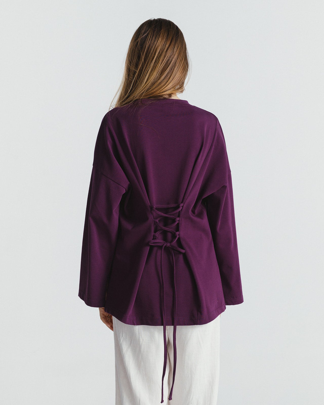 "عزيزة" BLOUSE IN PURPLE