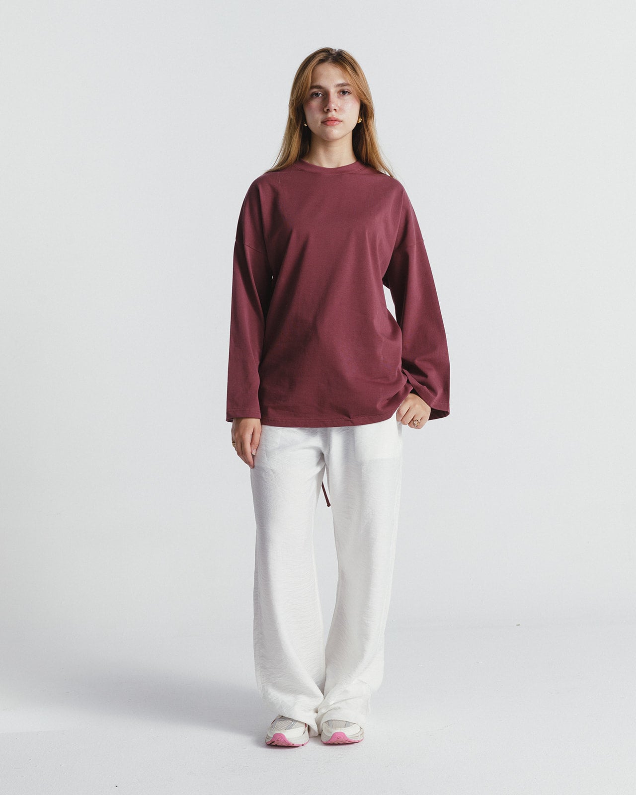"عزيزة" BLOUSE IN TERRACOTTA