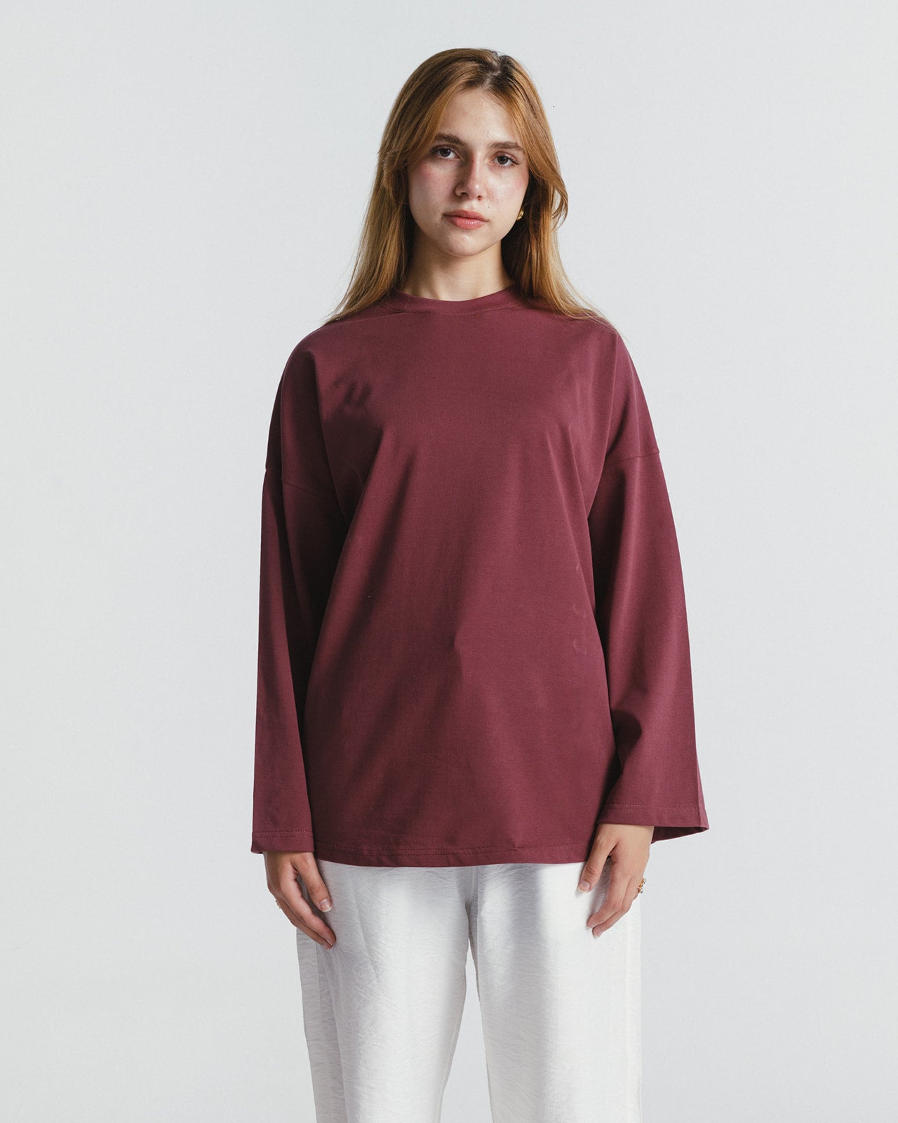 "عزيزة" BLOUSE IN TERRACOTTA