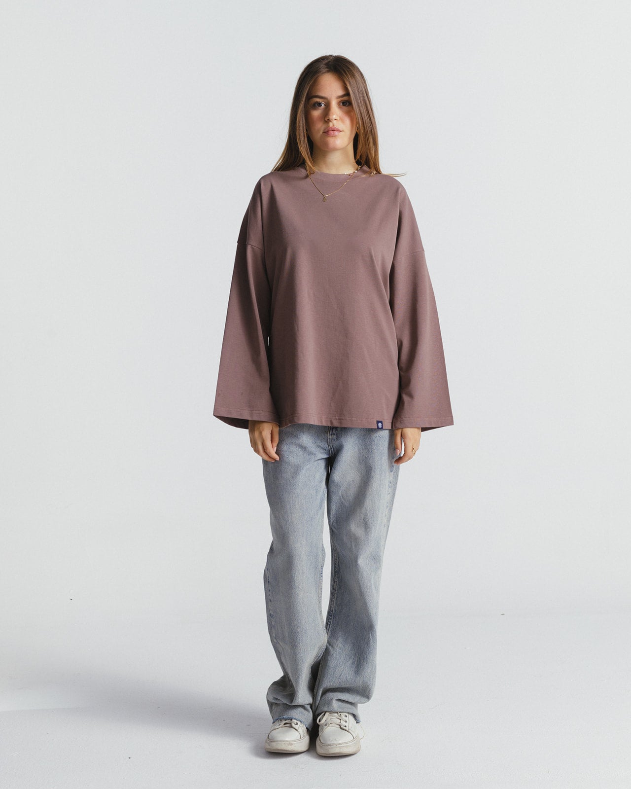 "عزيزة" BLOUSE IN ROSE BROWN