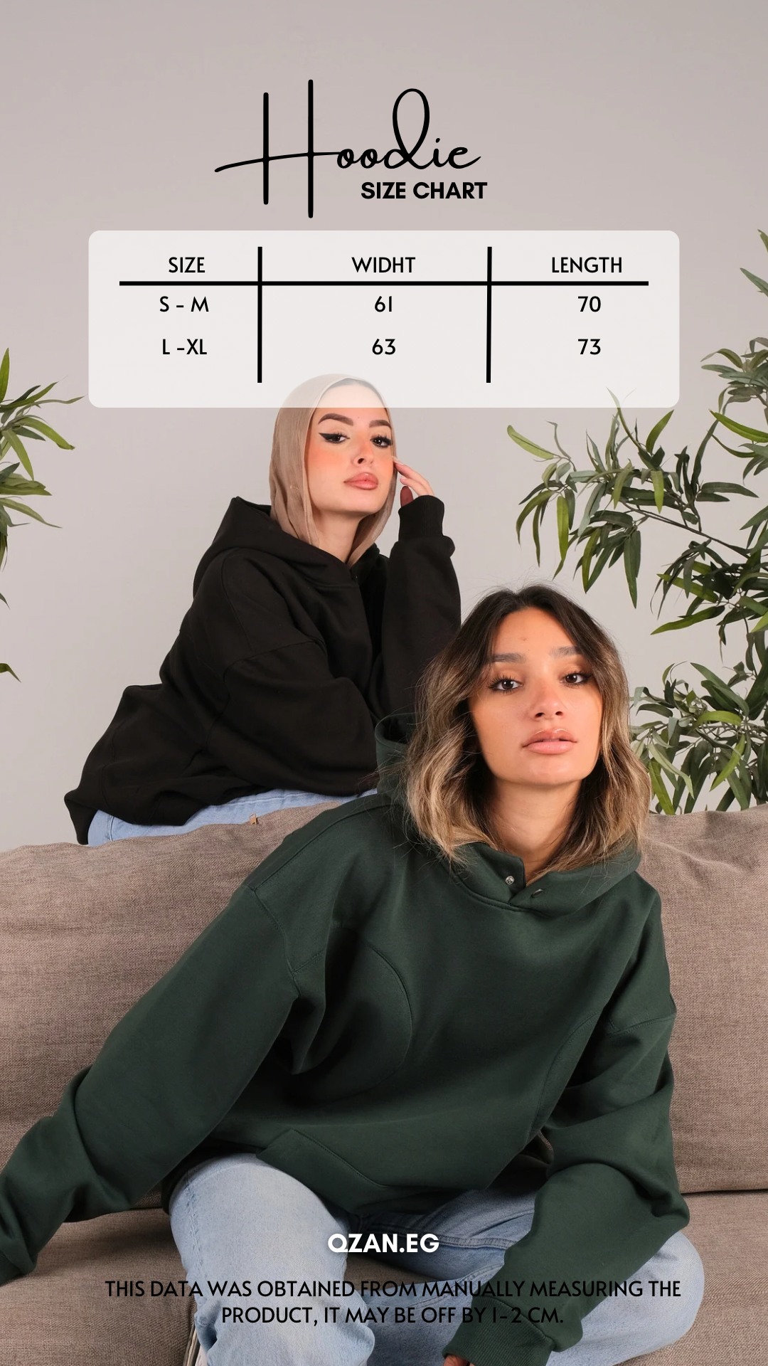 Unisex “INKY” hoodie in black