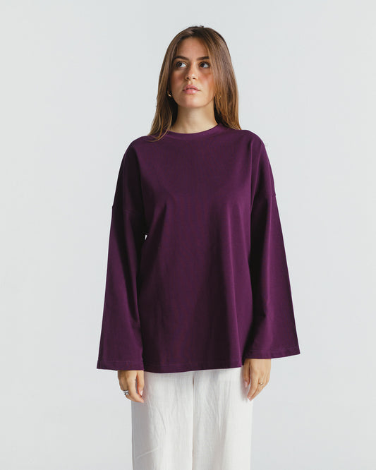 "عزيزة" BLOUSE IN PURPLE