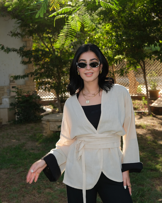 "مارجان" KIMONO IN BEGIE